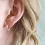 Tiny Hoop Earrings – Huggie Earrings, thumbnail 4 of 12