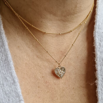 Dainty Heart Charm Layering Necklace, 2 of 3