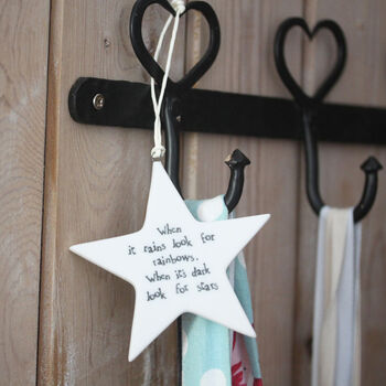 Porcelain Star When It Rains Keepsake Gift, 3 of 4