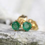 Emerald Stud Earrings, thumbnail 1 of 8
