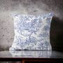 Toile Fabric Country Style Cushion, thumbnail 2 of 5
