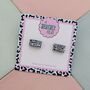 Retro Cassette Glitter Resin Stud Earrings, thumbnail 3 of 4