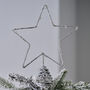 Silver Star Christmas Tree Topper With Lights, thumbnail 3 of 3