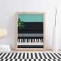 Electric Piano Keys Print | Instrument Music Poster, thumbnail 2 of 10