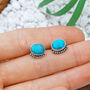 Turquoise Ocean Embrace Stud Earrings, thumbnail 6 of 8