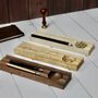 Personalised Wooden Pencil Tray With Storage Dish, thumbnail 5 of 8
