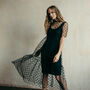 Black Tulle Boho Festival Overlay Dress, thumbnail 1 of 11