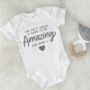 Our First Cuddle Will Be Amazing Love Bump Babygrow, thumbnail 6 of 7