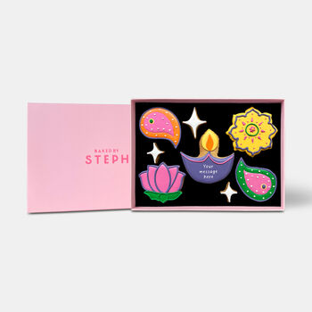 Personalised Diwali Letterbox Iced Cookies, 8 of 9