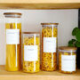 Acacia Storage Jar With Personalised Waterproof Label, thumbnail 11 of 11