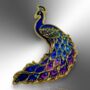 Choose Your Colour – Peacock Enamel Pin, thumbnail 11 of 12