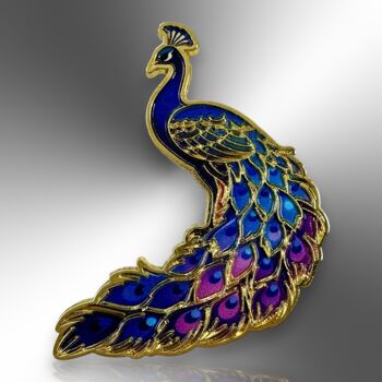 Choose Your Colour – Peacock Enamel Pin, 11 of 12