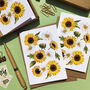Sunflower Note Cards And Envelopes, thumbnail 4 of 5