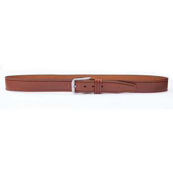 Thick Tan Men's Leather Belt Free Personalisation, 3 of 7