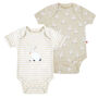 Two Pack Baby Bodysuits Cotton Tail, thumbnail 1 of 2