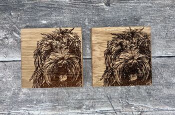 Set Of Two Cockapoo Coasters, 2 of 3