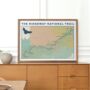 Ridgeway Art Print With Map, thumbnail 1 of 10