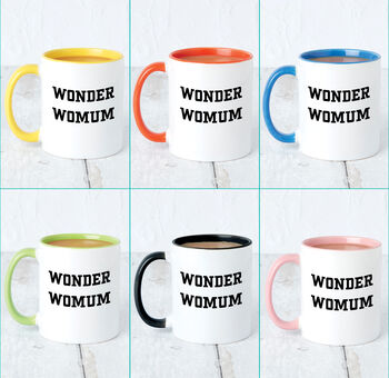 'Wonder Womum' Wonder Woman Mum Mug, 8 of 8
