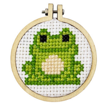 You're Toadally Loved! Mini Matchbox Cross Stitch Kit, 5 of 9