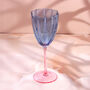 G Decor Set Of Four Laurent Glassware Collection Elegant Wine Glasses With Tall Stems And Fluted Bowl Design, thumbnail 3 of 4