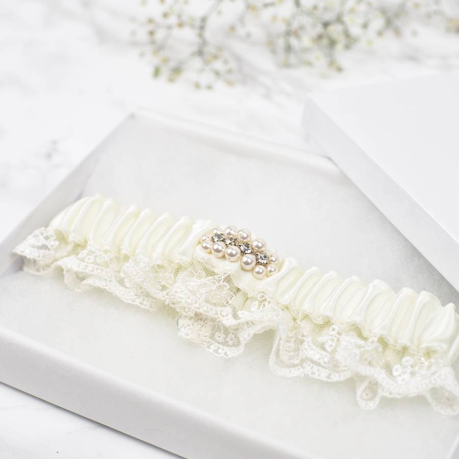 New Collection Luxury 'Luna' Bridal Garter, 1 of 4