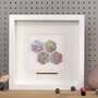 Personalised Four Hexagons Map Picture, thumbnail 1 of 3