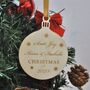 Personalised Family Christmas Wooden Decoration, thumbnail 4 of 4