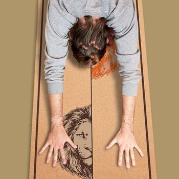 The Lion Cork Yoga Mat, 2 of 2