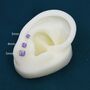 Tiny Cosmic Dust Purple Opal Stud Earrings, thumbnail 5 of 10