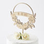 Personalised Flower Wreath Cake Topper, thumbnail 1 of 6