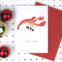 'Santa Claws' Lobster Christmas Card, thumbnail 1 of 1