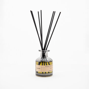 Thyme, Olive And Bergamot Luxury Black Reed Diffuser, 4 of 6