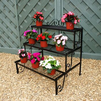 Solid Steel Two Or Three Tier Garden Plant Stand, 2 of 2