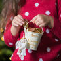 Personalised Bucket Hanging Angel And Chocolate Coins, thumbnail 3 of 4