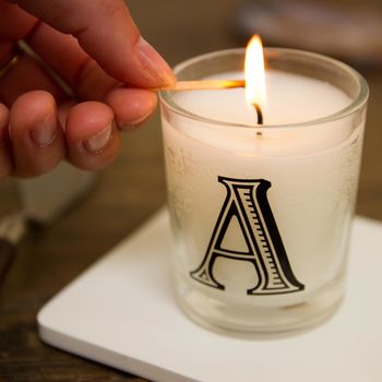 Hand Poured Alphabet Scented Votive Candle, 2 of 10