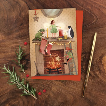Pack Of Twelve Festive Scene Christmas Cards, 2 of 10