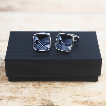 Architectural Photo Cufflinks Stylish Monochrome Gift For Him, 2 of 6