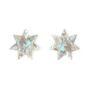 Star Stud Earrings In Silver, thumbnail 3 of 4