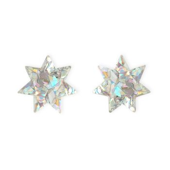Star Stud Earrings In Silver, 3 of 4