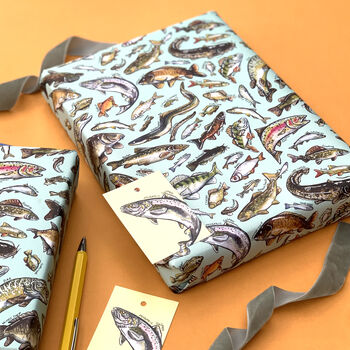 Freshwater Fish Species Wrapping Paper Set, 8 of 12