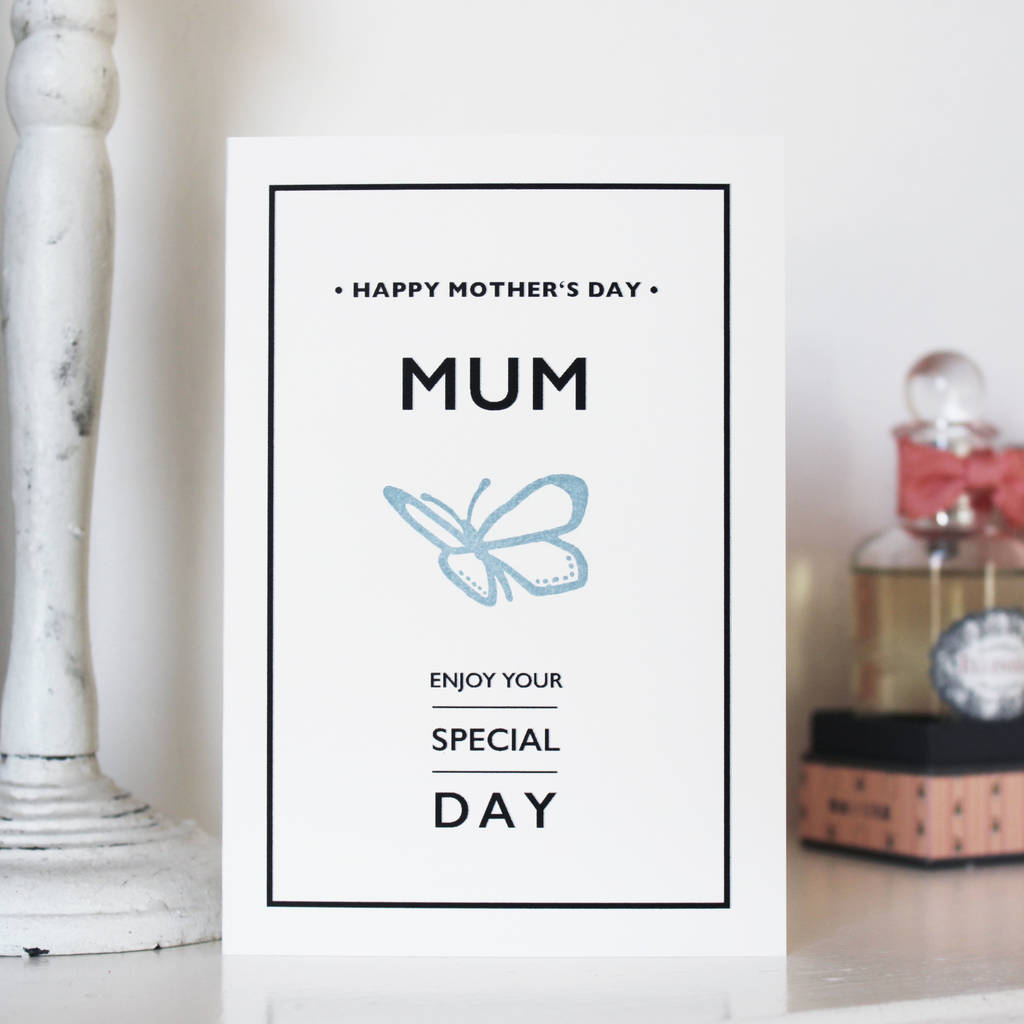 Mothers Day Butterfly Card By Made By B 