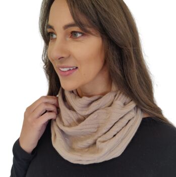Personalised Pure Cashmere Unisex Snood Infinity Scarf, 2 of 12