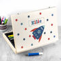 Personalised Kid’s Space Rocket Colouring Set, thumbnail 2 of 5