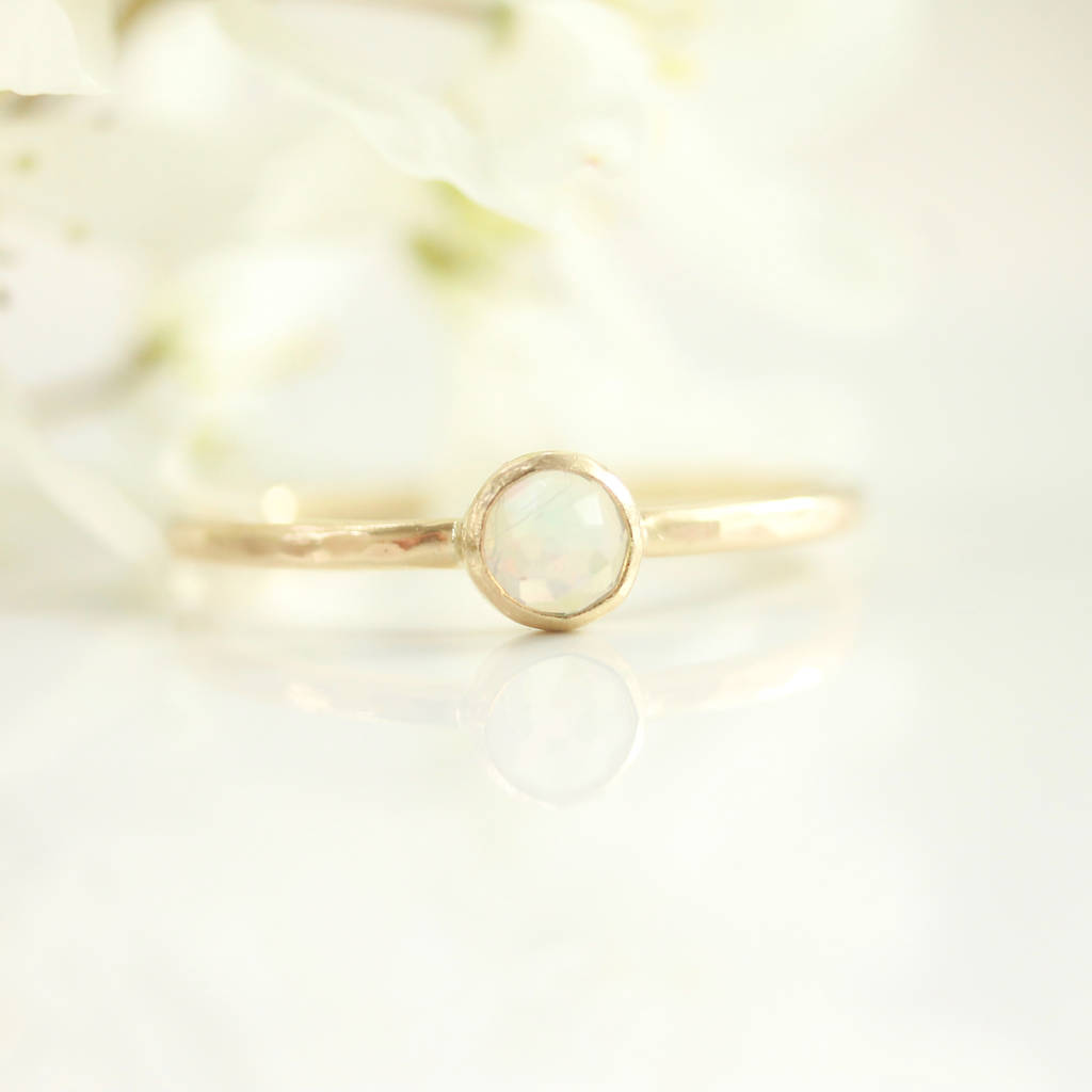 opal and 9ct gold ring by lauren hunt jewellery designs ...