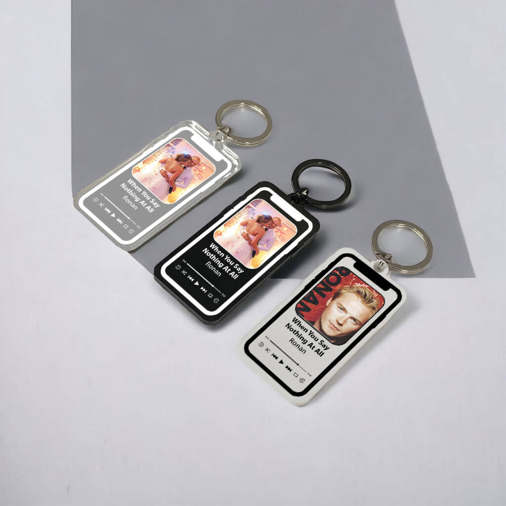 Acrylic Keyring In A Mobile Phone Design By Taylor Cut Co