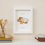 Personalised Hippo Wall Art New Baby Gift, thumbnail 1 of 5
