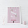 Personalised New Baby Girl Prints, thumbnail 1 of 5