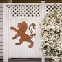 Scottish Lion Rampant Garden Metal Art Decor, thumbnail 5 of 10