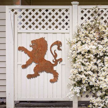 Scottish Lion Rampant Garden Metal Art Decor, 6 of 11