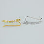 Sterling Silver Star Ear Climber Earrings, thumbnail 4 of 6